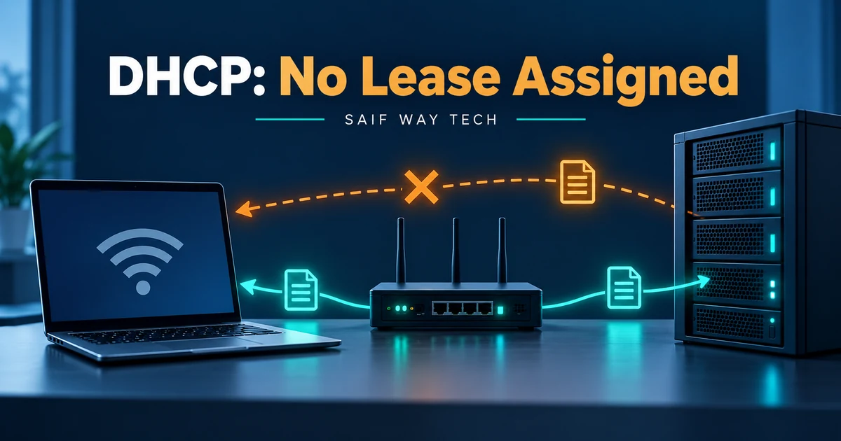 Conceptual workstation, relay and DHCP server showing an interrupted and restored lease exchange