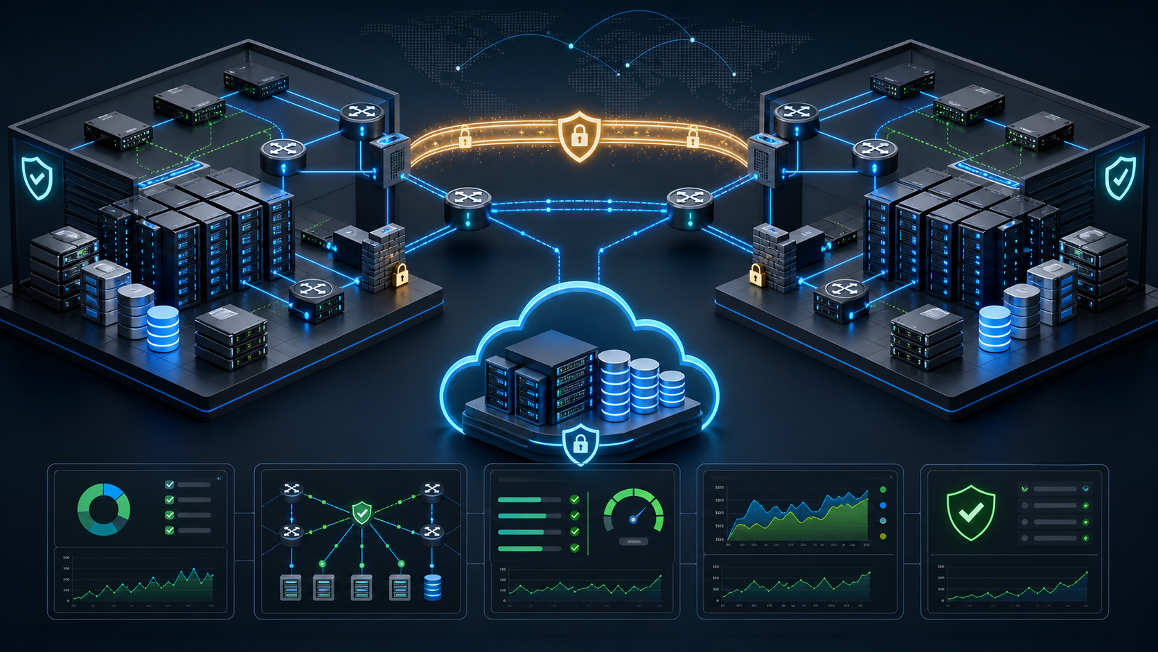 Designing a Hybrid Network Architecture for Outsourced Data Centre Backup