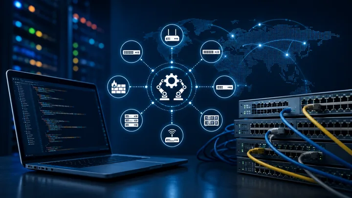 Multi-Vendor Configuration Management with Python and Netmiko project illustration