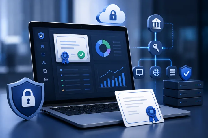 Web-Based Digital Certificate Management Portal project illustration